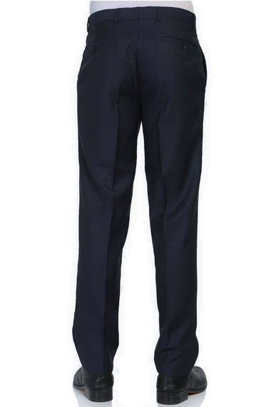 Men's Dark Navy Blue Gold Star Seasonal Fabric Trousers - photo 3