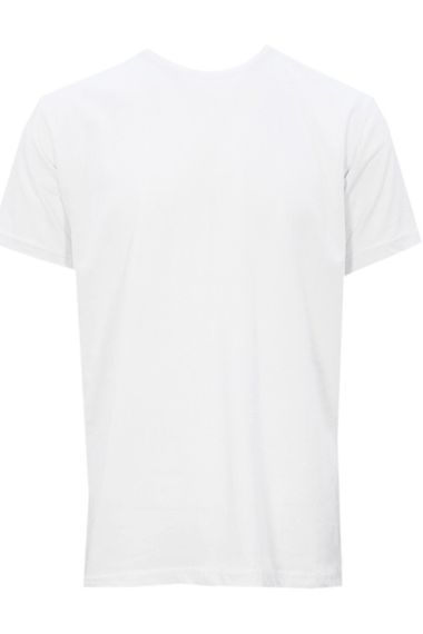 Men's White Plus Size Short Sleeve Lycra Slim Fit Men's T-Shirt - photo 1