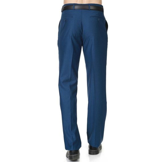 Men's Indigo Polyviscon Fabric Trousers - photo 3