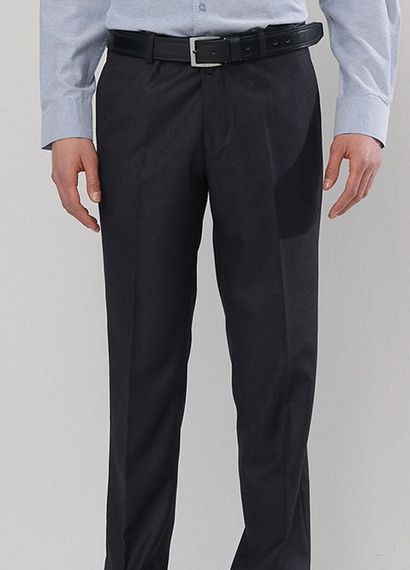 Men's Smoked Polyviscon Fabric Trousers - photo 2