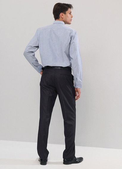 Men's Smoked Polyviscon Fabric Trousers - photo 3