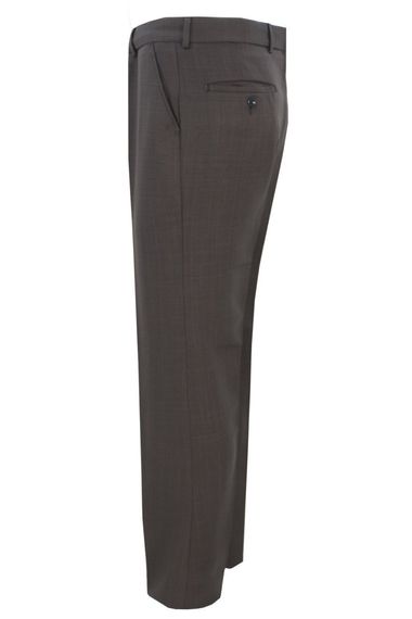 Men's Brown Fabric Trousers - photo 3