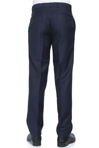 Men's Light Navy Blue Gold Star Seasonal Fabric Trousers - photo 3