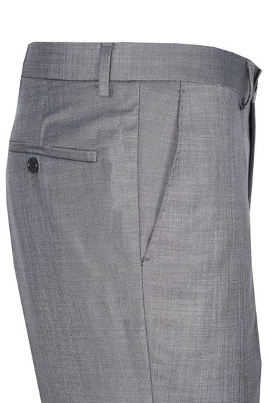 Varetta Men's Dark Gray Classic Cut Polyviscon Fabric Trousers - photo 3