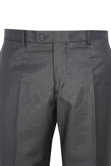 Men's Dark Smoked Polyviscon Fabric Trousers - photo 2