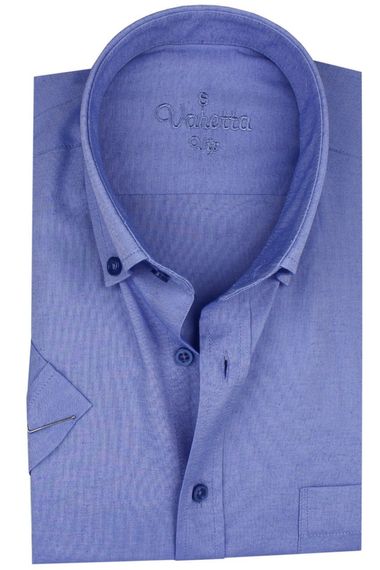 Varetta Men's Blue Short Sleeve Plus Size Cotton Shirt - photo 3