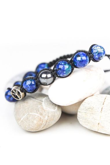 Men's Bracelet Blue Steel Set