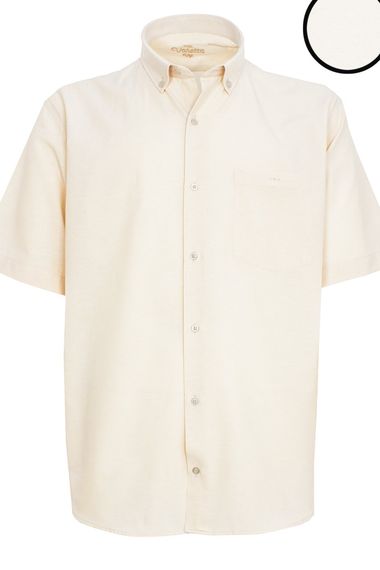 Varetta Men's Beige Short Sleeve Plus Size Shirt - photo 2