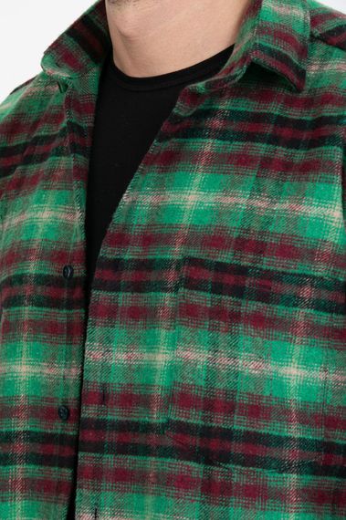 Varetta Men's Green Lumberjack Checkered Winter Lumberjack Shirt - photo 3