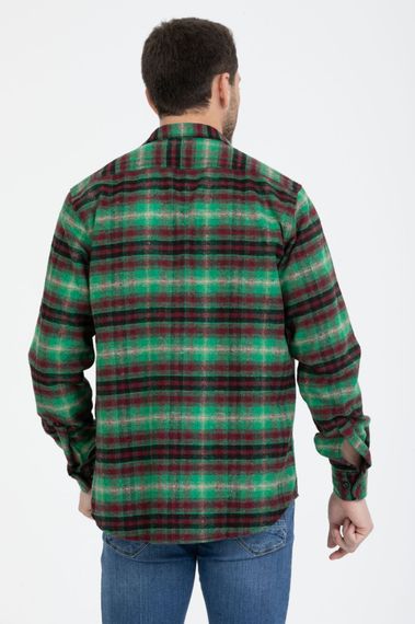 Varetta Men's Green Lumberjack Checkered Winter Lumberjack Shirt - photo 2