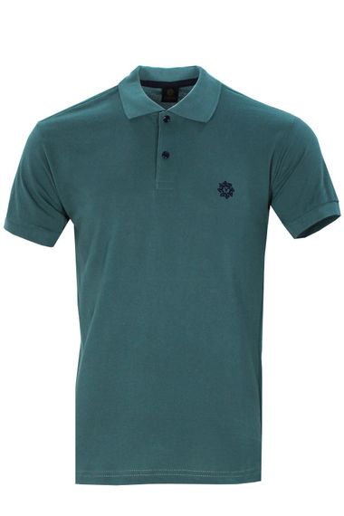 Varetta Erkek Turkuaz Pamuklu Polo Yaka Kısa Kollu T shirt - photo 1