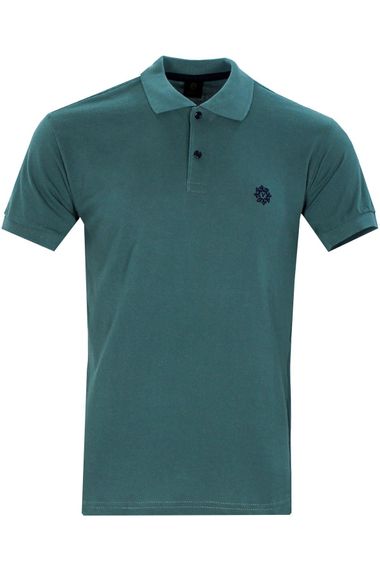 Varetta Erkek Turkuaz Pamuklu Polo Yaka Kısa Kollu T shirt - photo 3