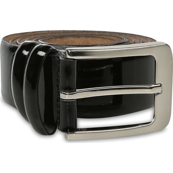 Varetta Men's Shiny Black Belt