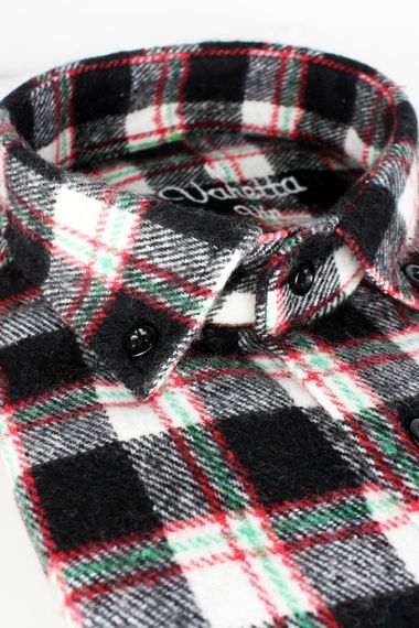 Varetta Men's Black Thick Winter Pocketed Lumberjack Shirt - photo 3