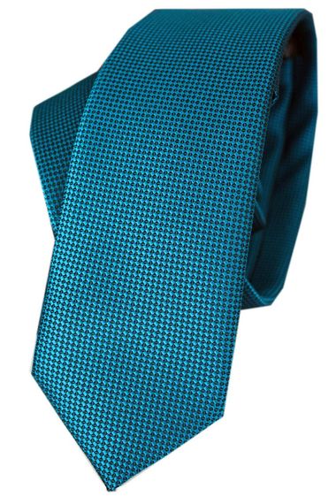 Чоловічий вузький крават з візерунком у формі пташиних очей, коралового кольору, 5.7 см завширшки, 135 см завдовжки, з подарунковою затискачкою - фото 2