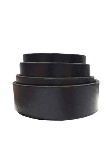 Varetta Men's Dark Navy Blue Flat Leather Belt
