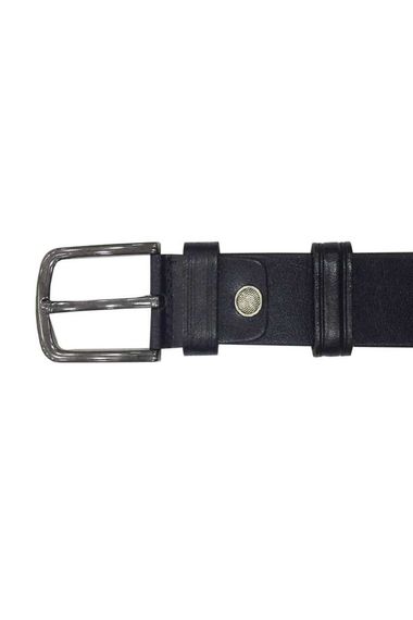 Varetta Men's Dark Navy Blue Flat Leather Belt
