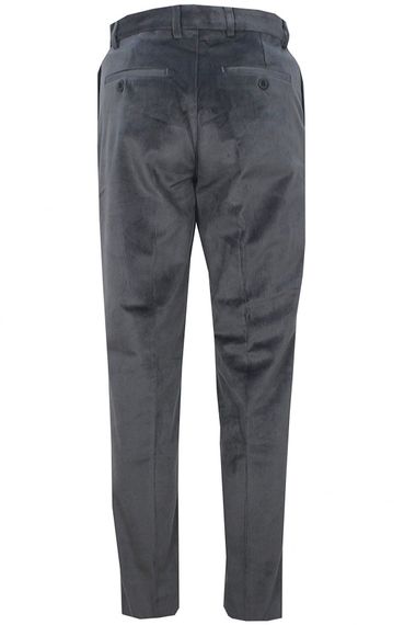Varetta Men's Smoked Winter Velvet Slim Fit Pocket Classic Cut Trousers - photo 3