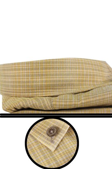 Varetta Erkek Hardal Sarısı Büyük Beden Uzun Kollu Yaka Düğmeli Gömlek - fotoğraf 2