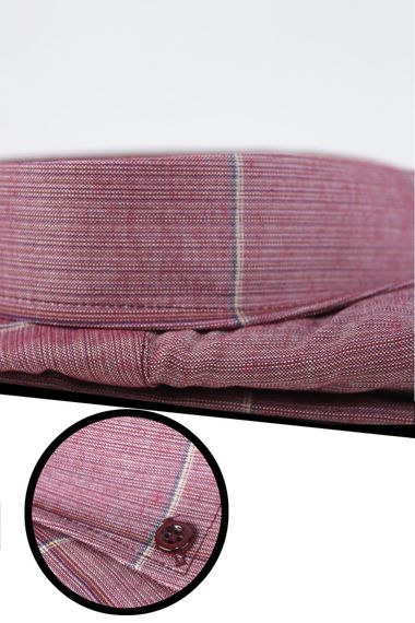 Великі чоловічі сорочки Varetta розового кольору з довгими рукавами та кишенями - фото 3