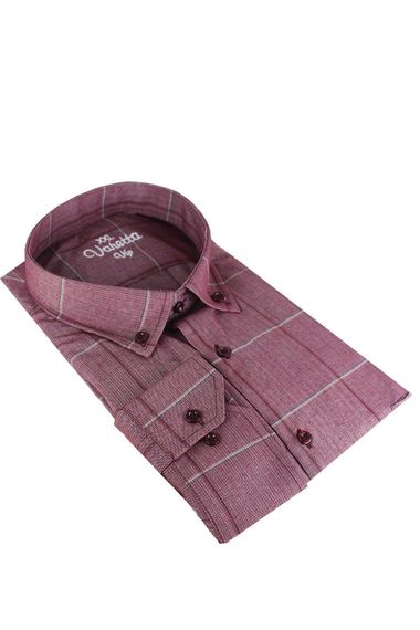 Великі чоловічі сорочки Varetta розового кольору з довгими рукавами та кишенями - фото 2