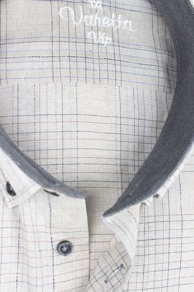 Чоловіча сіра сорочка короткий рукав великих розмірів Varetta, якісна бавовна, комфортна посадка, стильний дизайн, ідеальна для спекотних днів - фото 4