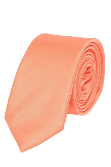 ربطة عنق سليم بستايل غروب الشمس للرجال من فاريتا بلون برتقالي، تصميم أنيق وجودة عالية تناسب جميع المناسبات