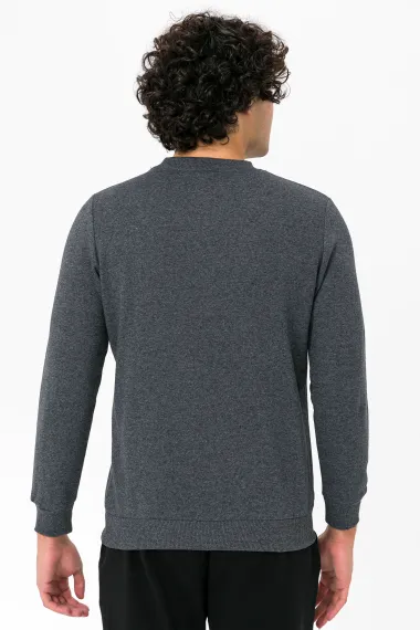 O Neck Regular Fit Plain Sweatshirt - photo 2