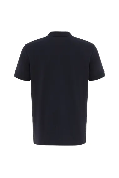 Polo Neck Regular Fit Dobby T-Shirt - photo 3