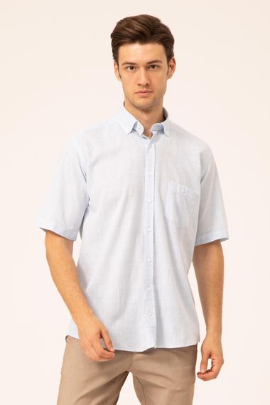 Short Sleeve Regular Fit Plain Shirt - photo 1