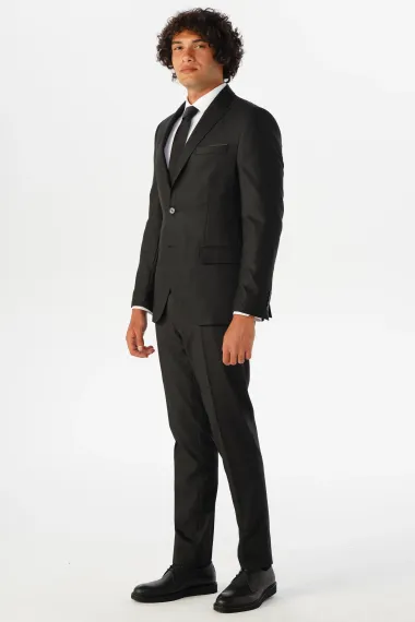 Slimfit Armürlü Takım Elbise - fotoğraf 4