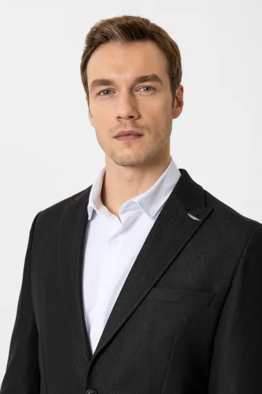 Slimfit Desenli Takım Elbise - صورة 3