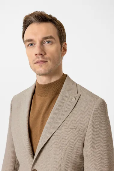 Slim Kalıp Düz Ceket - photo 3