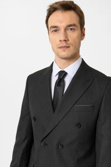 Slim Kalıp Düz Takım Elbise - صورة 4