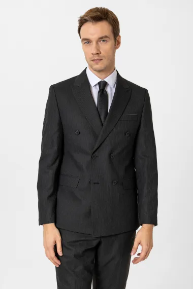 Slim Kalıp Düz Takım Elbise - صورة 3