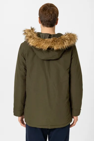 Regular Kalıp Düz Mont - fotoğraf 5