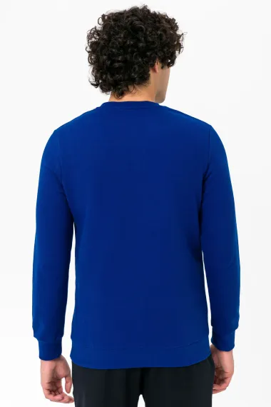 Светр з круглим вирізом, регулярного крою, з візерунком "армуру", 100% бавовна, колір: екрю, розміри: XL, L, M, XXL - фото 2