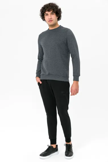 O Neck Regular Fit Plain Sweatshirt - photo 4