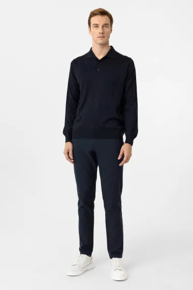 Polo Yaka Regular Düz Triko - fotoğraf 4