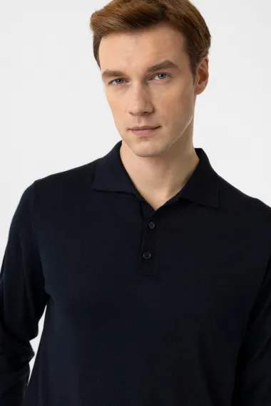 Polo Yaka Regular Düz Triko - fotoğraf 5