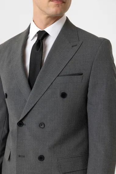 Slim Kalıp Desenli Takım Elbise - fotoğraf 5