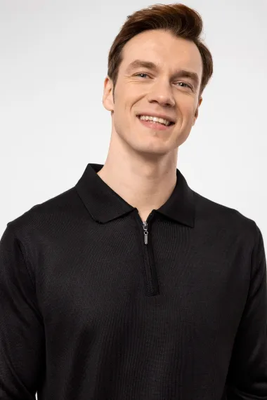 Polo Yaka Regular Düz Triko - fotoğraf 5