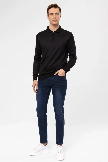 Polo Yaka Regular Düz Triko - fotoğraf 4