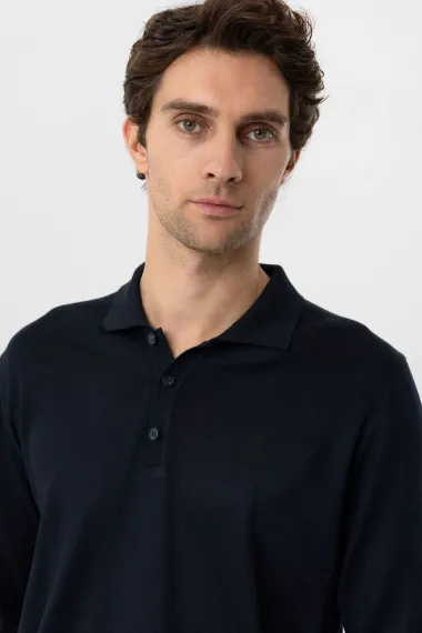 سويتر بولو ياقه عادي من القطن، 90% أكريليك و10% صوف، بلون بيج، مقاسات XL وL وM وXXL، صناعة تركية - صورة 5