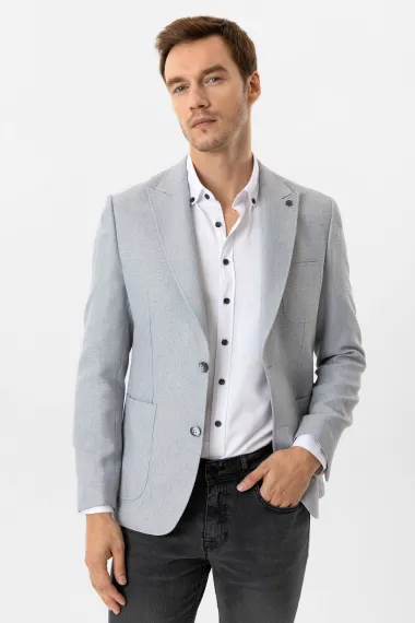 Slim Kalıp Armürlü Ceket - photo 4