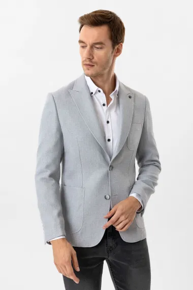 Slim Kalıp Armürlü Ceket - photo 2