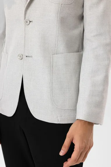 Slim Kalıp Desenli Ceket - fotoğraf 5