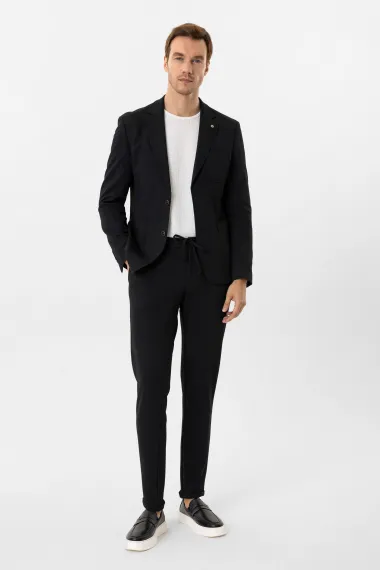 Slimfit Armürlü Takım Elbise - fotoğraf 2