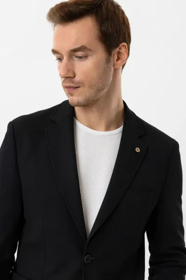 Slimfit Armürlü Takım Elbise - fotoğraf 4