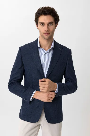 Slim Kalıp Armürlü Ceket - photo 1